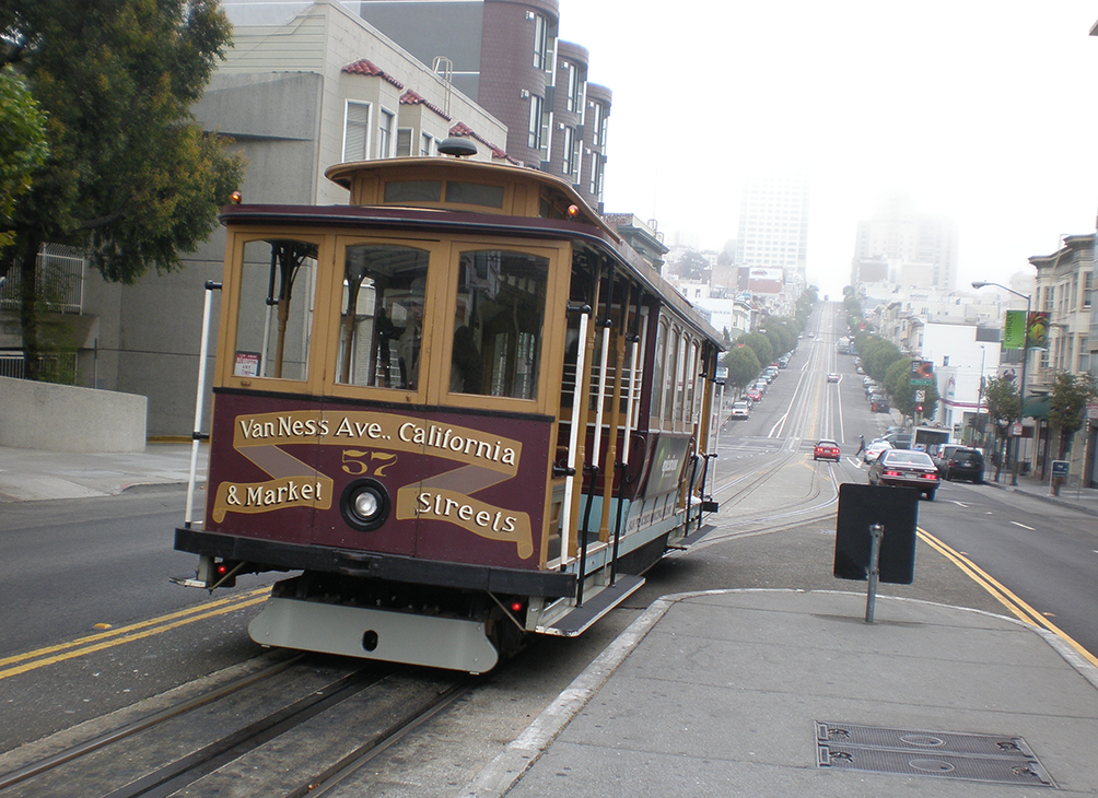 San Francisco Cable Car, Credit: BrokenSphere/Wikimedia Commons (CC BY-SA 4.0)