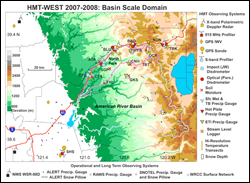 HMT-West 2008 basin scale map