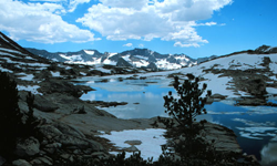 photo of basin in Sierra Nevadas