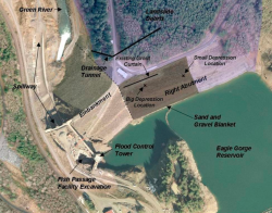 aerial photo of Howard Hanson Dam